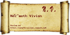Németh Vivien névjegykártya